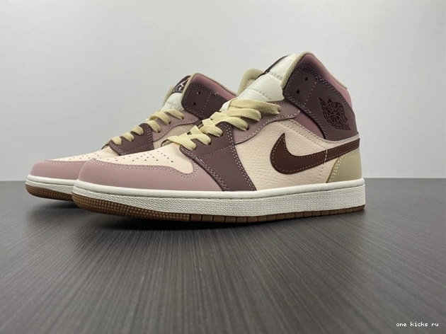 Rep Onekick Dark 3697 Mauve Pony Smoky Jordan1 Mid Modern DO7440- SE 1014